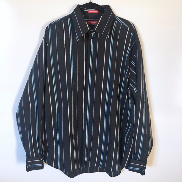 Report Collection Other - NWOT Report Collection Black Stripe Shirt L